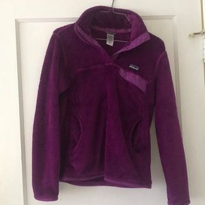 Purple Patagonia Fleece Pullover